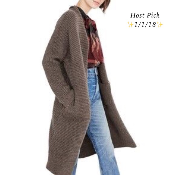 Madewell Sweaters - Madewell • NWT • Fulton Sweater Coat